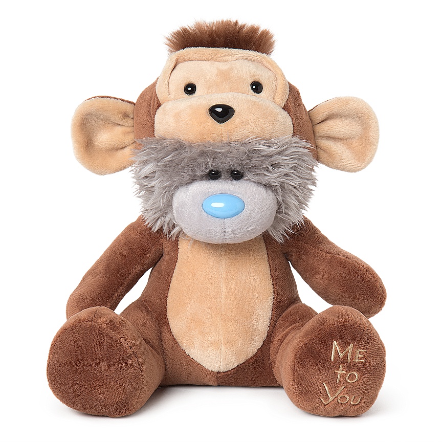 Nalle klädd som en apa, 20cm